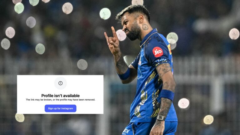 Hardik Pandya Follows Arshdeep Singh’s Footsteps, Removes His Entire Digital Tra – Hardik Pandya Deactivates Instagram Amidst Ongoing IPL 2026 Turbulence