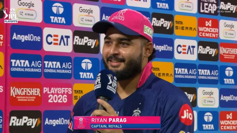 “Should have got 260”: Riyan Parag sets insanely high standards after RR storm i – Riyan Parag Demands Perfection as Rajasthan Royals Eliminate SRH in IPL 2026
