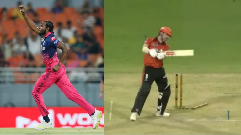 Jofra Archer castles Travis Head in the Eliminator of IPL 2026 – IPL 2026 Eliminator: Jofra Archer Castles Travis Head as Sunrisers Hyderabad Teeter on Brink of Elimination